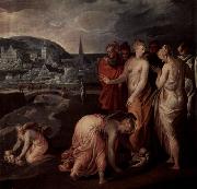 Pietro, Nicolo di Die Rettung Moses aus dem Wasser Sweden oil painting artist